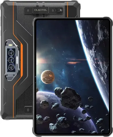 Планшет Oukitel RT8 11" FHD+ /6GB/256GB/ G99 /20000mAh/48+32Мп Night/IP69K/NFC/LTE Orange з тримачем