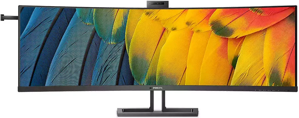TFT 44,5" Philips 45B1U6900CH, Dual QHD, VA, вигн., 2xHDMI, DP, USB-C, RJ-45, USB-hub, cam, HAS, кол