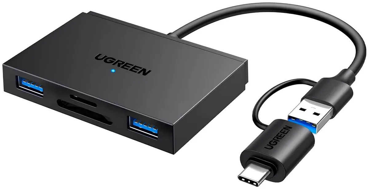 Card Reader USB 3.0 4-in-1,OTG USB-C/USB-A, SD/TF, 4-in-1 CM812 Ugreen