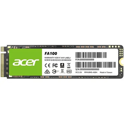 SSD 512Gb Acer FA100 M.2 2280 NVMe 1.4 PCIe Gen 3x4 3D NAND, Retail