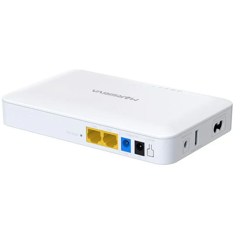 ДБЖ Marsriva DC Router UPS KP6 Max 240VAC 3xDC+PoE24V1A+USB OUT, 2x5V/9V/12V2.5A 18W 20000mAh