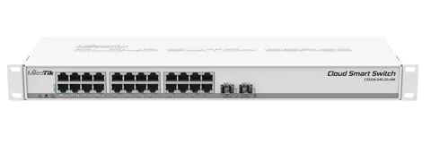 Комутатор Mikrotik CSS326-24G-2S+RM (24x1G, 2xSFP+, SwOS)