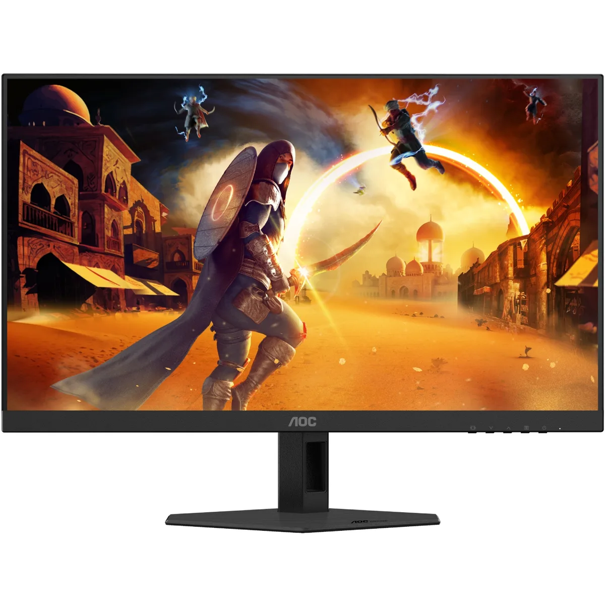 TFT 27" AOC 27G4HRE, Fast IPS, 200Гц, 2хHDMI, DP, колонки, чорно-червоний