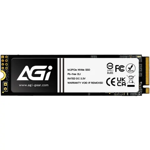 SSD 512Gb AGI AI298 M.2 2280 PCIe Gen 3x4 NVMe 1.3 3D NAND, Retail