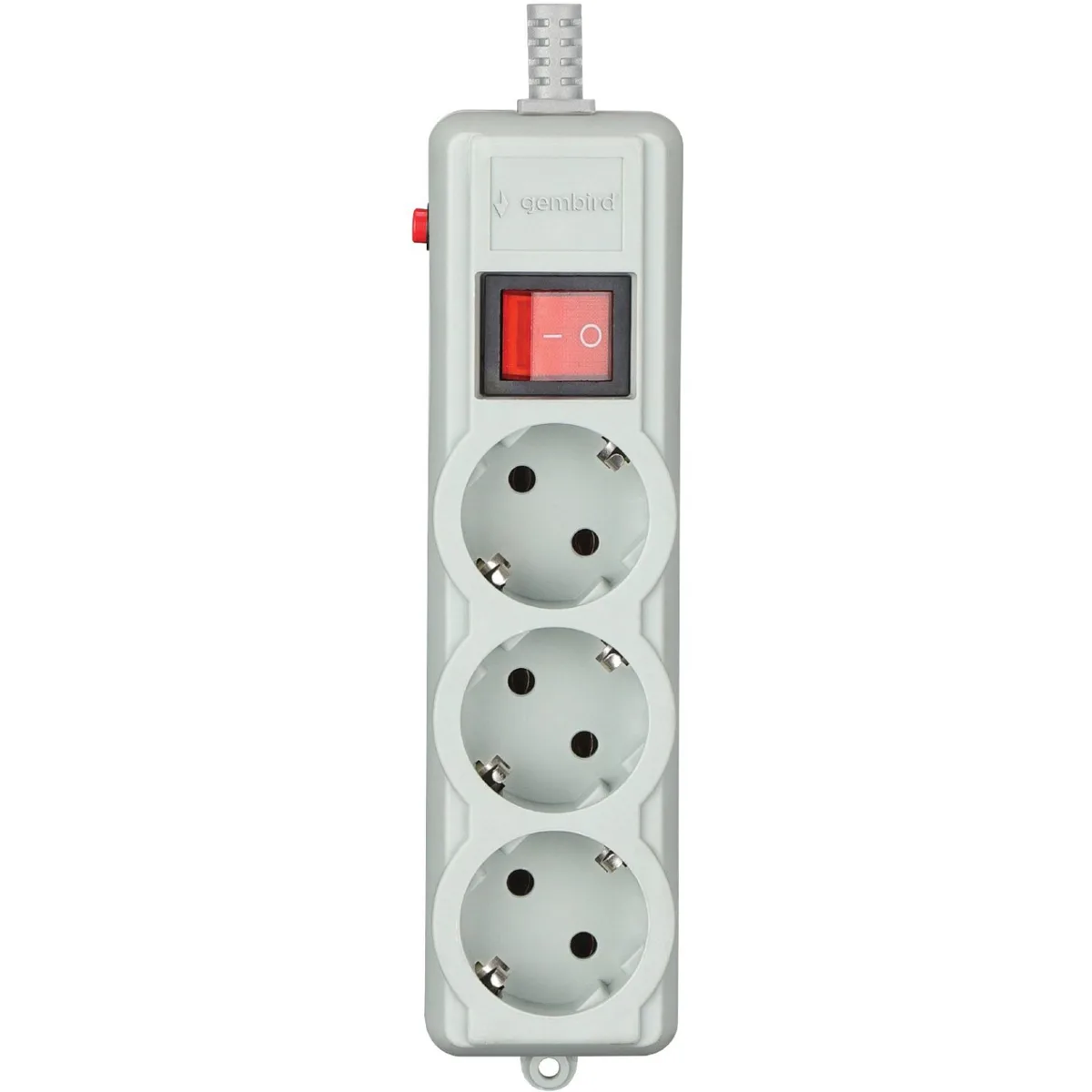 Power filtr 4.5м Gembird , 3 розетки, сірий, 220 В, 50 Гц, 16A