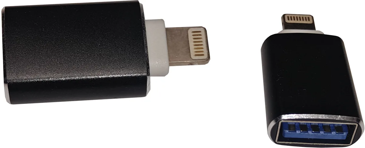 Перехідник OTG Lightning --> USB 3.0 AF Black