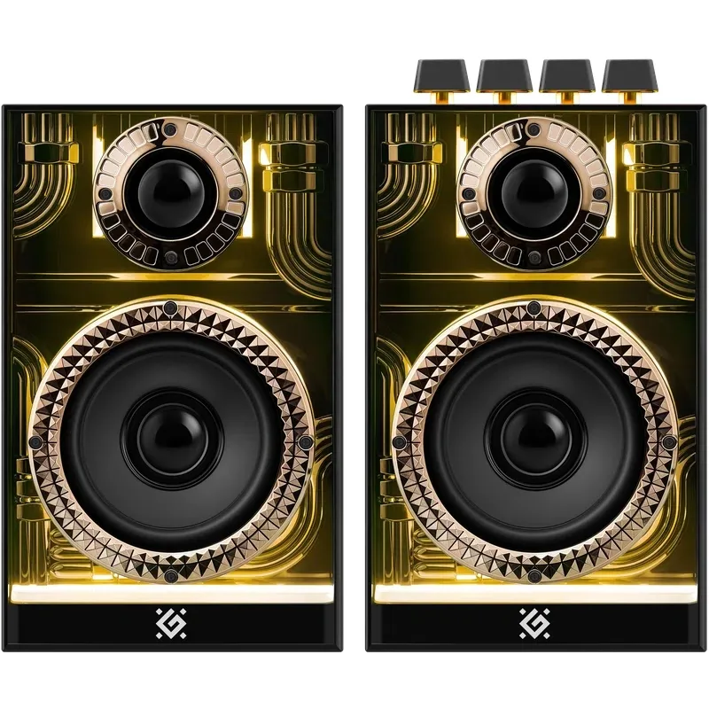 Акустична система 2.0 Defender Futuro, 20Вт Bluetooth/USB/TF/AUX, LED, чорна