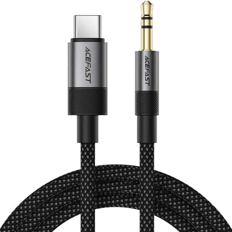 Перехідник USB-C --> 3.5 mm (F) 15cm audio converter J11 Acefast black