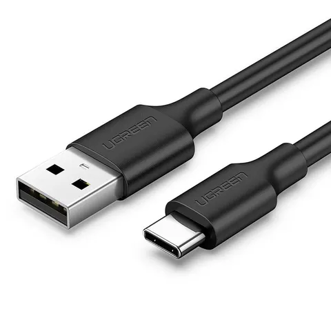 Кабель USB 2.0 AM-Type-C M, 2 м, 60W Nickel Plating Чорний, US287 UGREEN