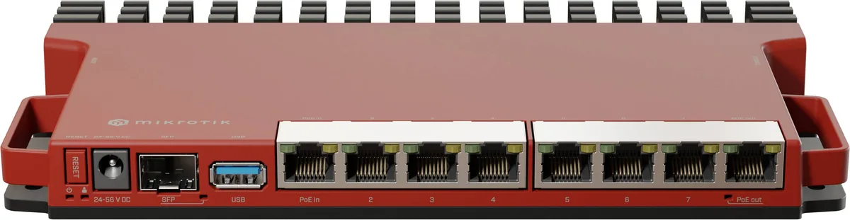Маршрутизатор Mikrotik L009UiGS-RM, 800MHz CPU, 512MB RAM, 128MB NAND, 8x1G Ethernet ports,1xSFP (2.