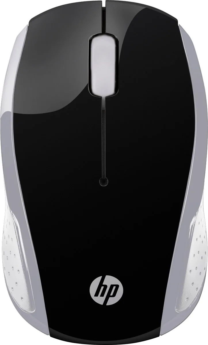 Мишка бездротова HP 200 Pike Silver Wireless Mouse, 3 кн., 1000 dpi, чорно-срібляста