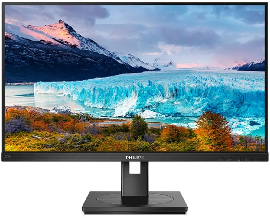 TFT 27" Philips 275S1AE, IPS, QHD,DVI-D, HDMI, DP, Pivot, колонки, чорний