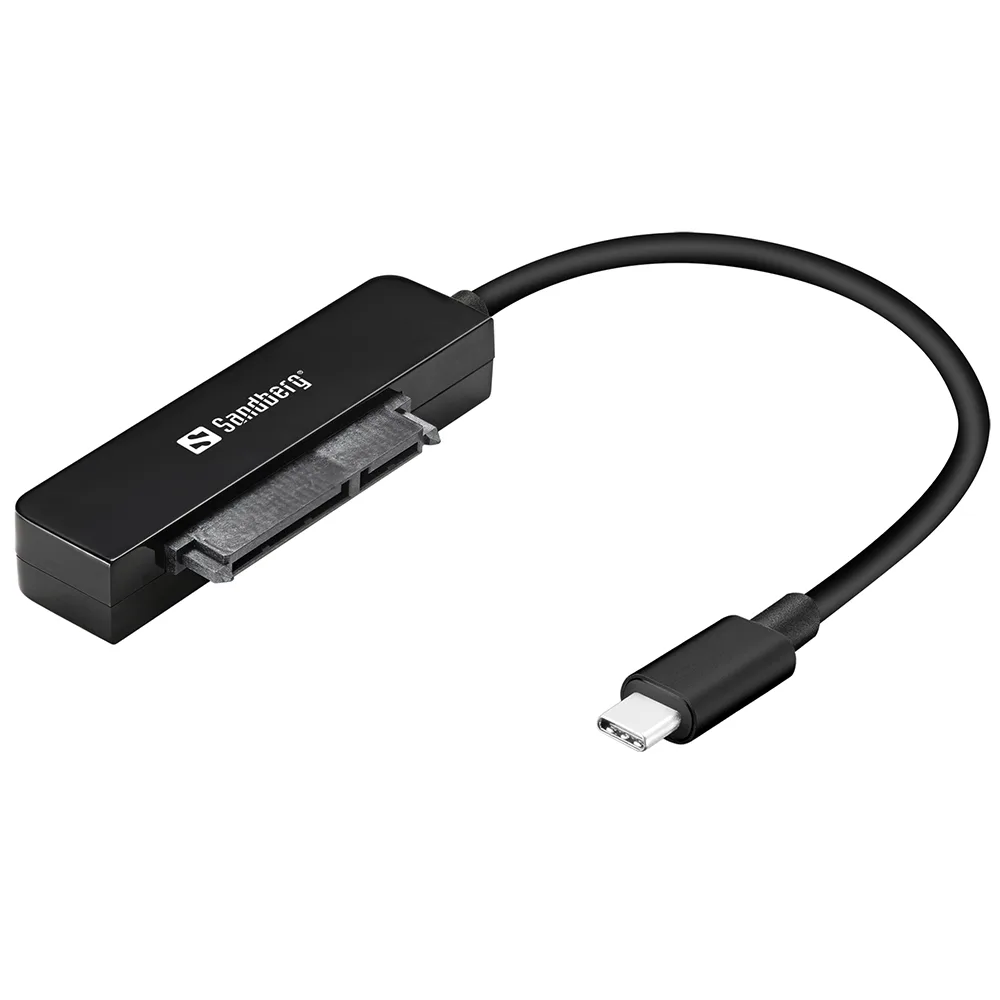 Перехідник USB 3.1 Type-С --> SATA III (F), Gen.2 Sandberg чорний