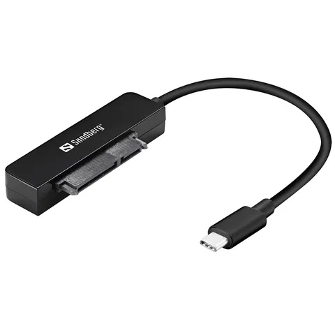 Перехідник USB 3.1 Type-С --> SATA III (F),  Gen.2 Sandberg чорний