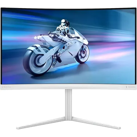 TFT 27" Philips 27M2C5201L, Fast VA, вигнутий, 180Hz, 2xHDMI, DP, білий