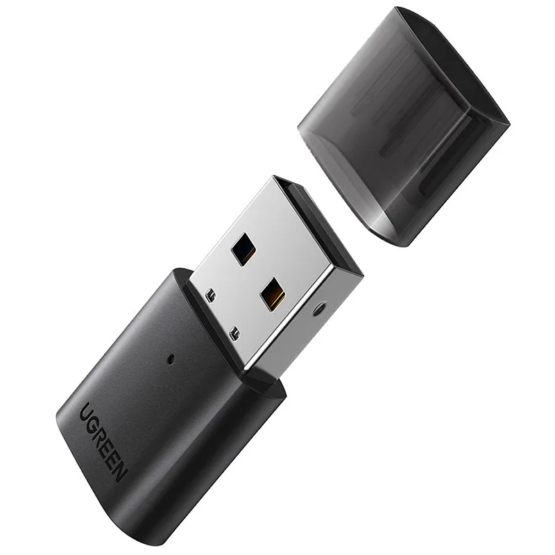 Адаптер Bluetooth 5.0 USB RTL8761BUV CM390 UGREEN Black