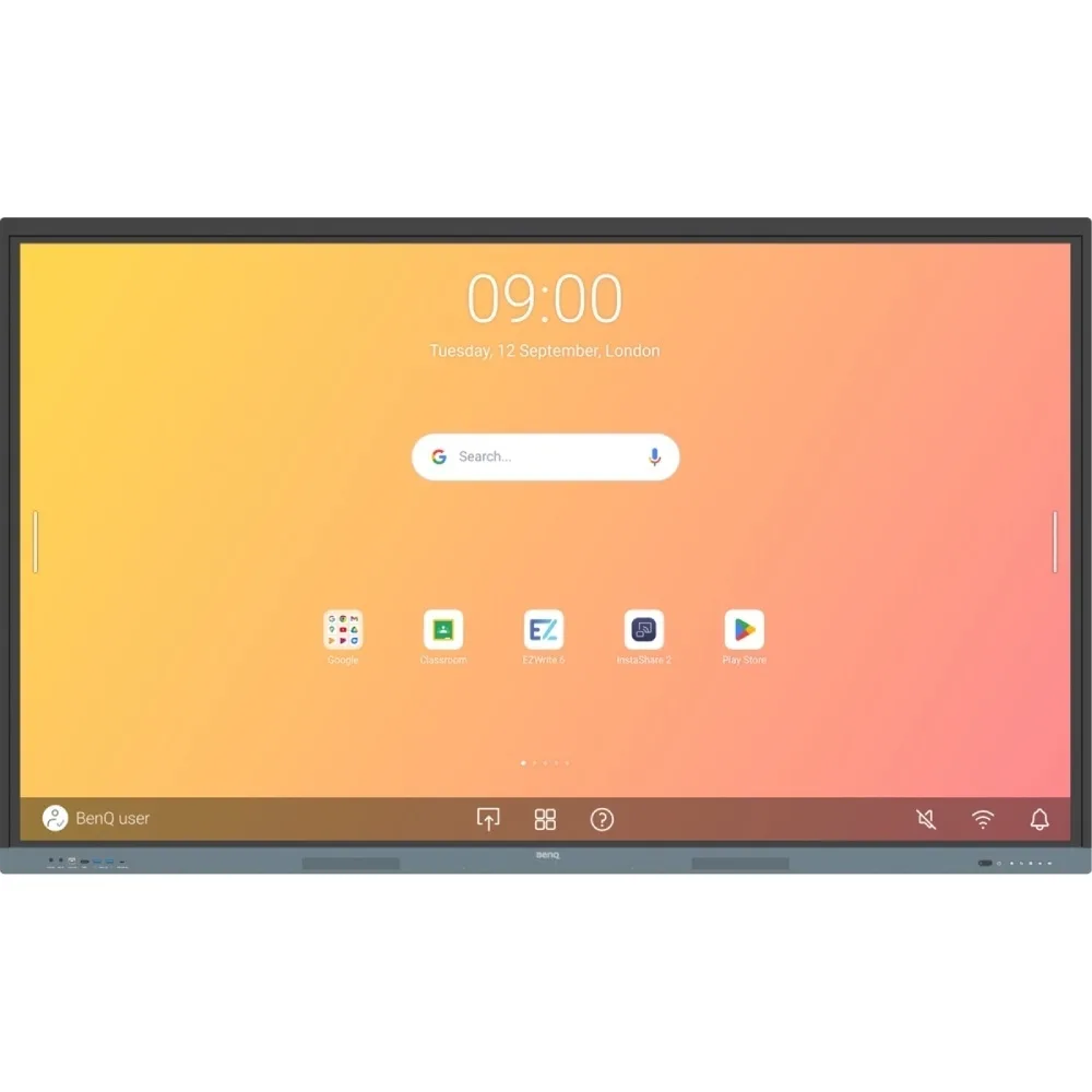 Інтерактивна панель 86" BenQ RE8604A, IPS, UHD, 8Гб/ 32Гб, колонки, кріплення, чорна