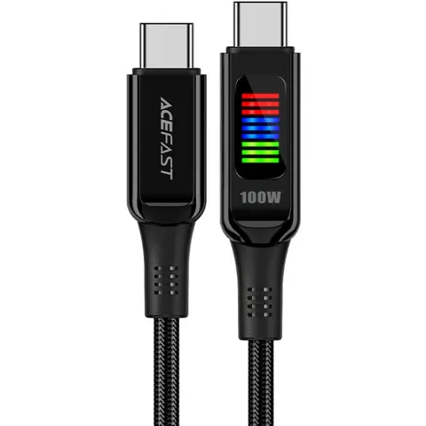 Кабель USB 2.0 Type-C M-M, 1,2 м, 100W, with display, C7-03 Acefast
