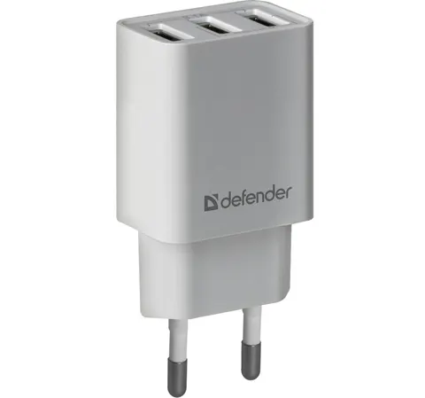 Зарядний пристрій 3xUSB 37W 3.1A білий UPA-31 Defender