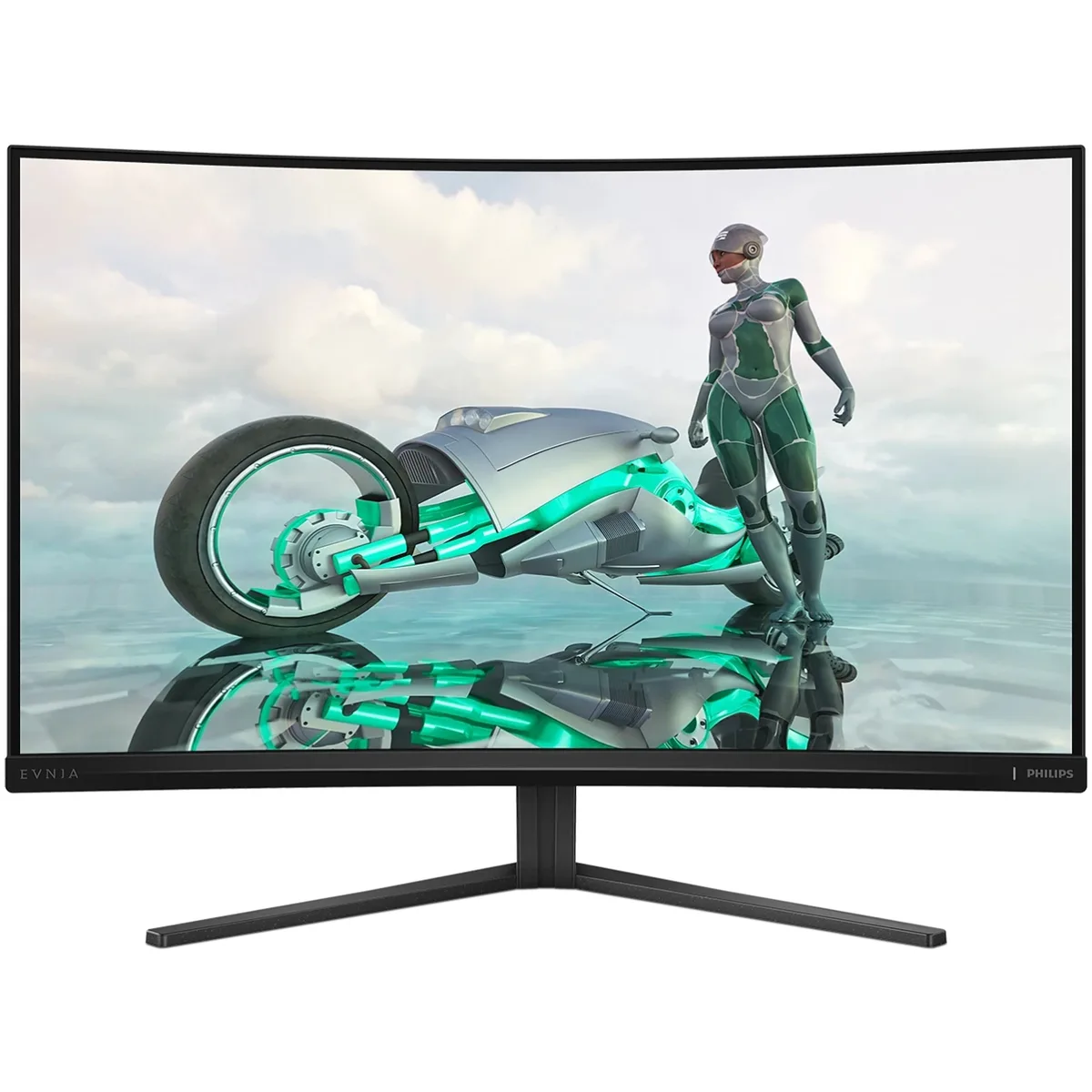 TFT 31.5" Philips 32M2C3500L, QHD, Fast VA, 180hz, вигнутий, 2хHDMI, DP, темно-сірий
