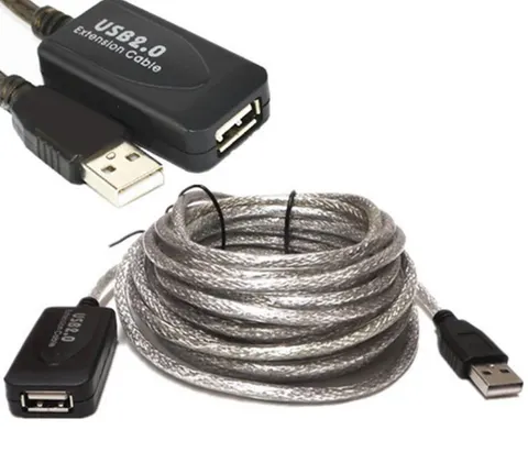 Кабель продовжувач USB 2.0 AM-AF,10.0 м, активний, RTL