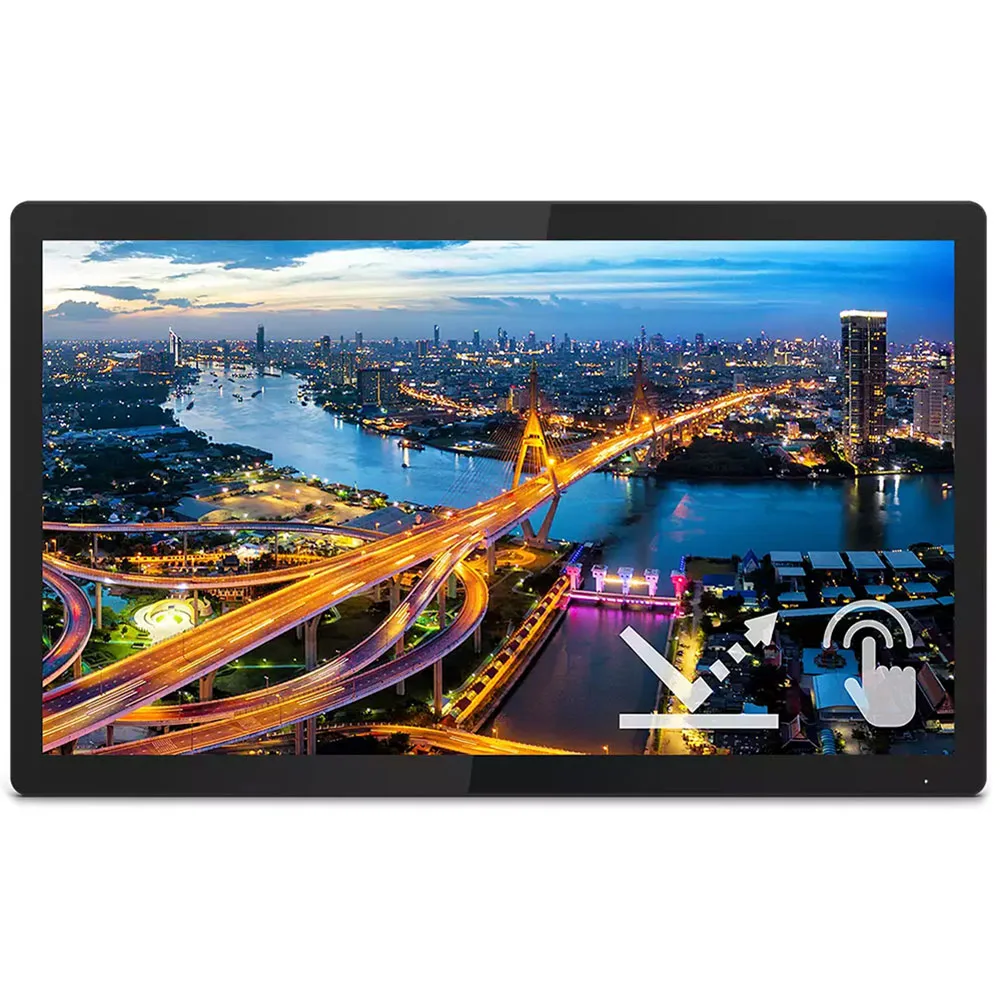 TFT 21.5" Philips 222B1TFL, IPS, 75Гц, сенсорний, VGA, HDMI, DP, USB-hub, HAS, чорний