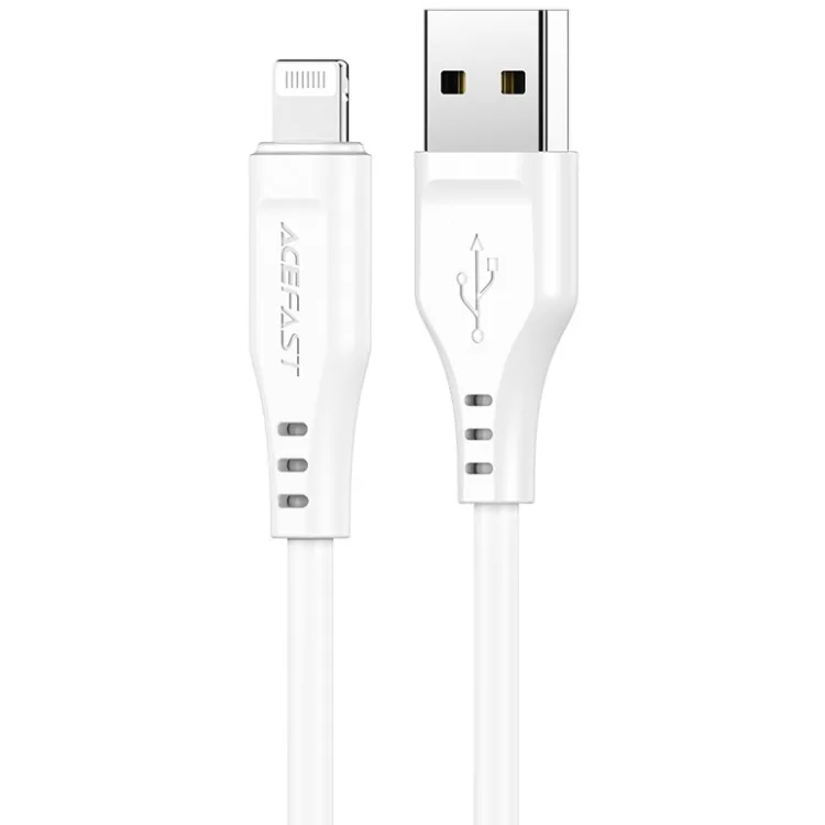 Кабель USB 2.0 AM-Lightning M, 1.2м, білий, TPE C3-02 Acefast