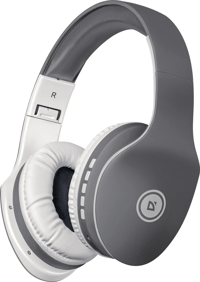 Гарнітура Defender FreeMotion B525 Bluetooth+3,5мм, White-Gray