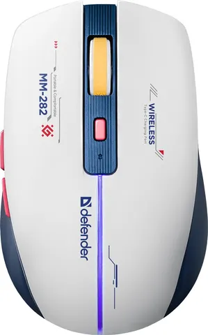 Мишка Defender Dila MM-282, бездротова,5 кн. 1800 dpi, 500 мАh чорна