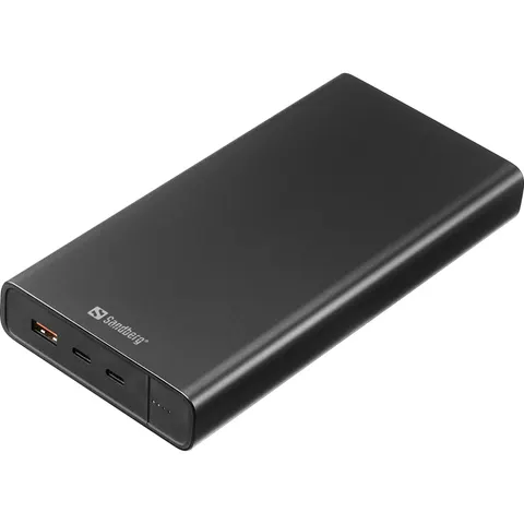 УМБ Sandberg 40000mAh 127W 20В/5А,PD, PowerThru, USB-A,2хUSB-С Black