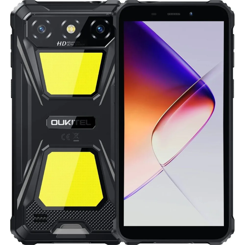 Смартфон Oukitel G5 6" HD+ /4GB/256GB T310 /6300mAh /Ліхтар/13+5Мп/ IP69K/Black
