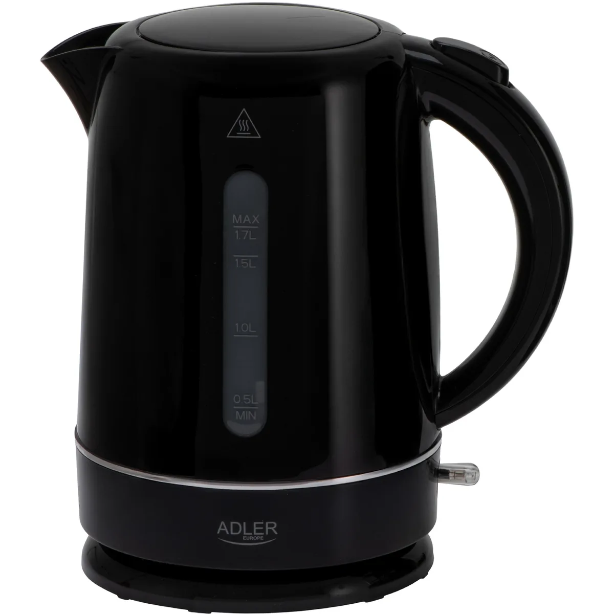 Електрочайник Adler AD 1385 black 2200Вт/ 1.7л/ пластик/ автовимкнення/ чорний