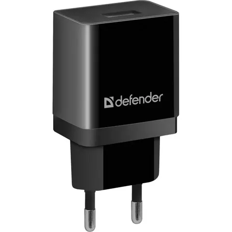Зарядний пристрій 1xUSB 11W 2.1А EPA-10 чорний пакет Defender