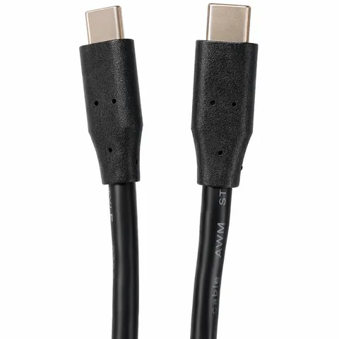 Кабель USB 2.0 Type-C M-M, 1м 60W чорний