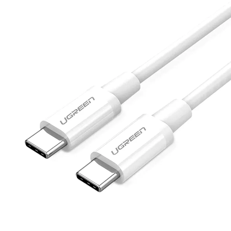 Кабель USB 2.0 Type-C M-M, 1.5 м, 60W Білий, ABS Cover US264 UGREEN