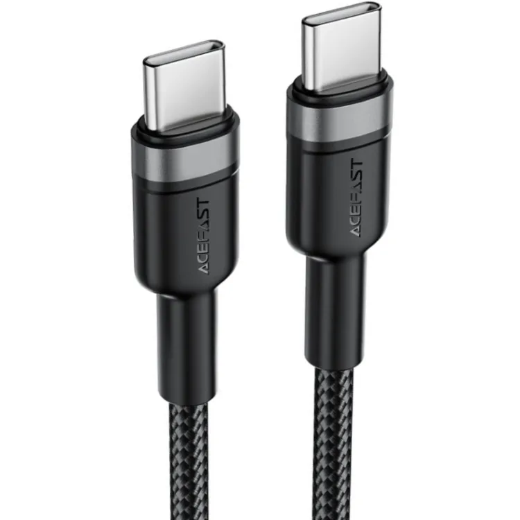 Кабель USB 2.0 Type-C M-M, 1.2 м, 60W aluminum alloy Black, C22-03 Acefast