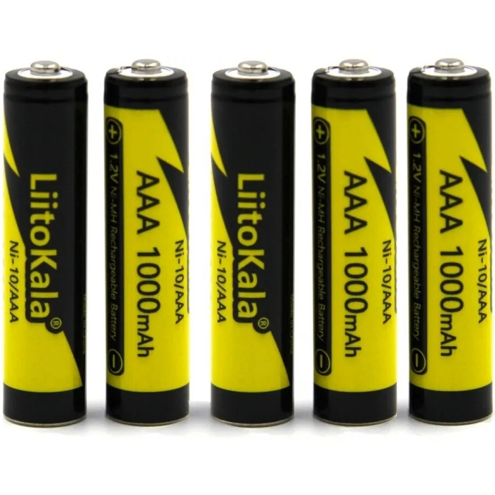 Акумулятор AAA 1000mAh, 1.2V NI-MH, rechargeable battery, LiitoKala, blister 5 pcs