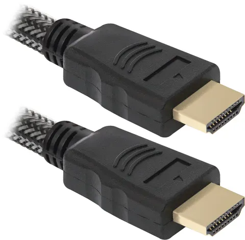 Кабель HDMI M - M, 1.0 м, V1.4, Defender, з феритами, чорний,  HDMI-03PRO