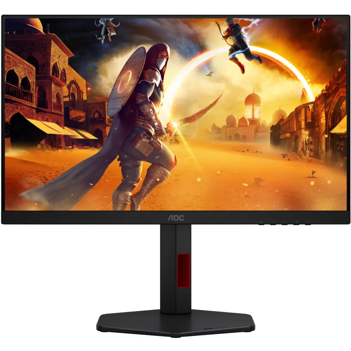 TFT 23.8" AOC 24G4ZR, Fast IPS, 260Гц, 2xHDMI, DP, HAS, Pivot, чорно-червоний