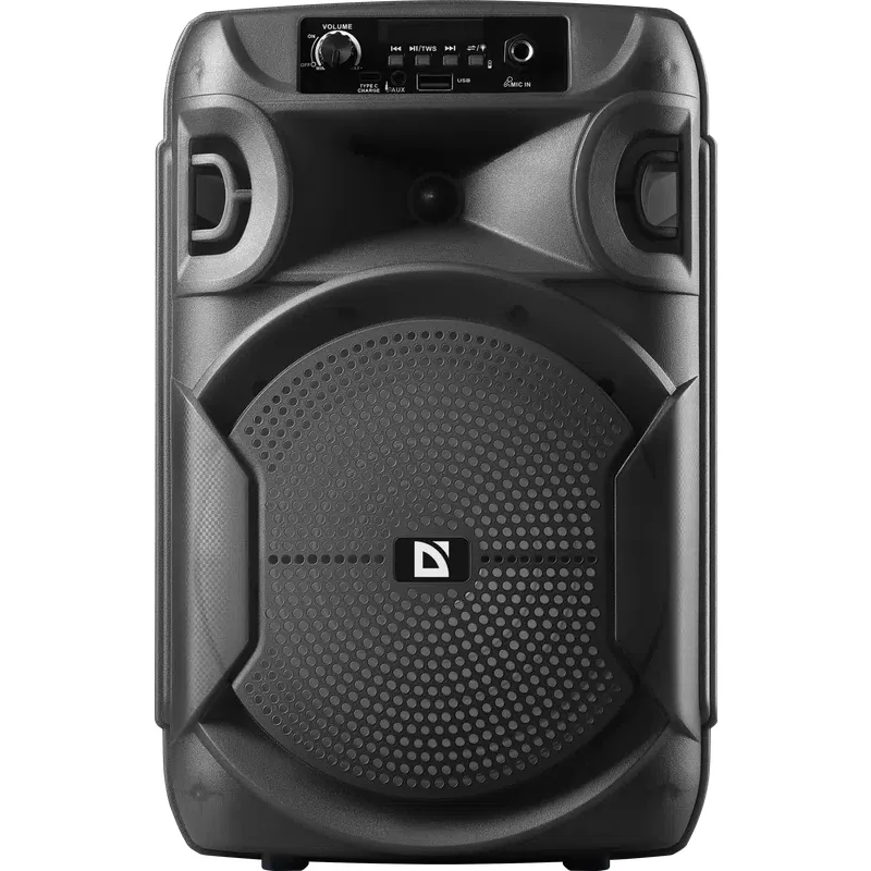 Акустична система 1.0 Boomer 12, 15Вт, Bluetooth/FM/USB/LED/AUX чорна