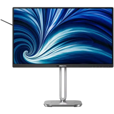 TFT 23.8" Philips 24B2N4200, IPS, 120Гц, VGA, HDMI, DP, USB-hub, HAS, Pivot, кол, чорно-сріблястий