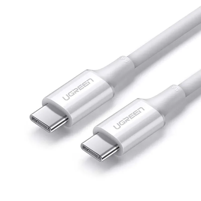 Кабель USB 2.0 Type-C M-M, 1 м, 100W Білий, US300 UGREEN