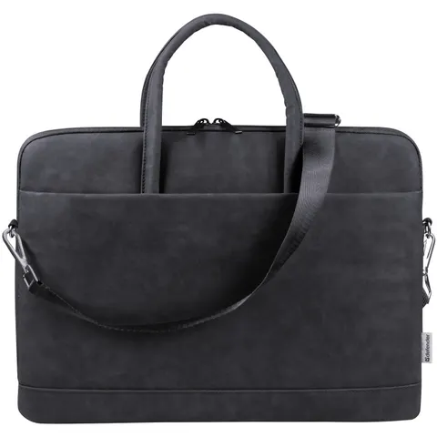 Сумка для ноутбука 15.6'' Defender Trendy з кишенею, шкіра, чорна