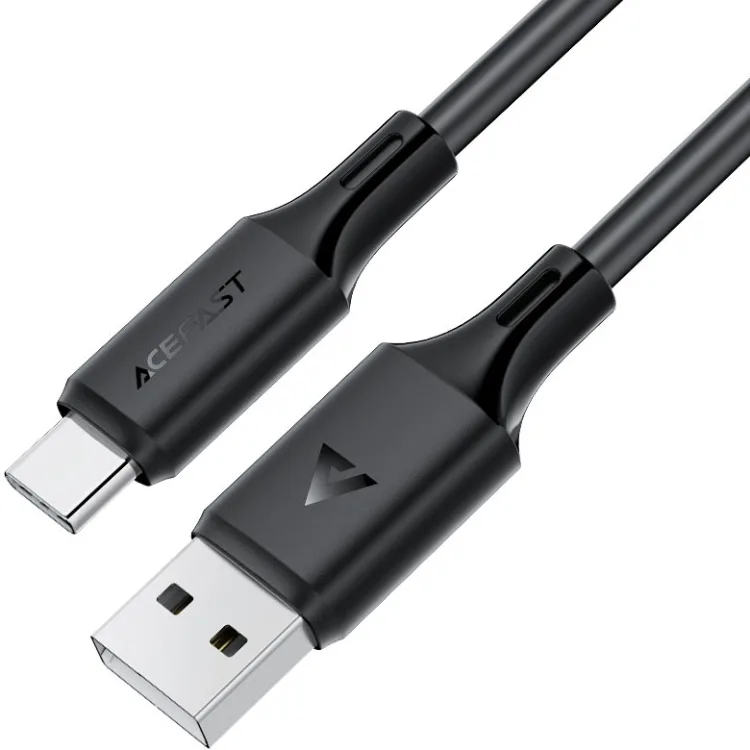 Кабель USB 2.0 AM-Type-C M, 1.2 м, 60W silicone C17-04 Black Acefast
