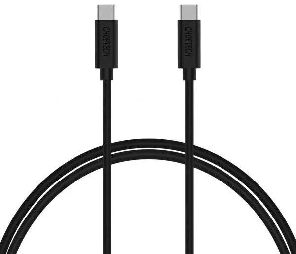 Кабель USB 2.0 Type-C M-M, 2.0 м, 60W PVC чорний Choetech