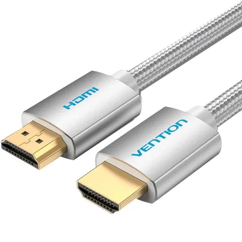 Кабель HDMI M - M, 5.0м, V2.1, 4K 60Гц, обплетення,  Aluminum Alloy Type сірий Vention
